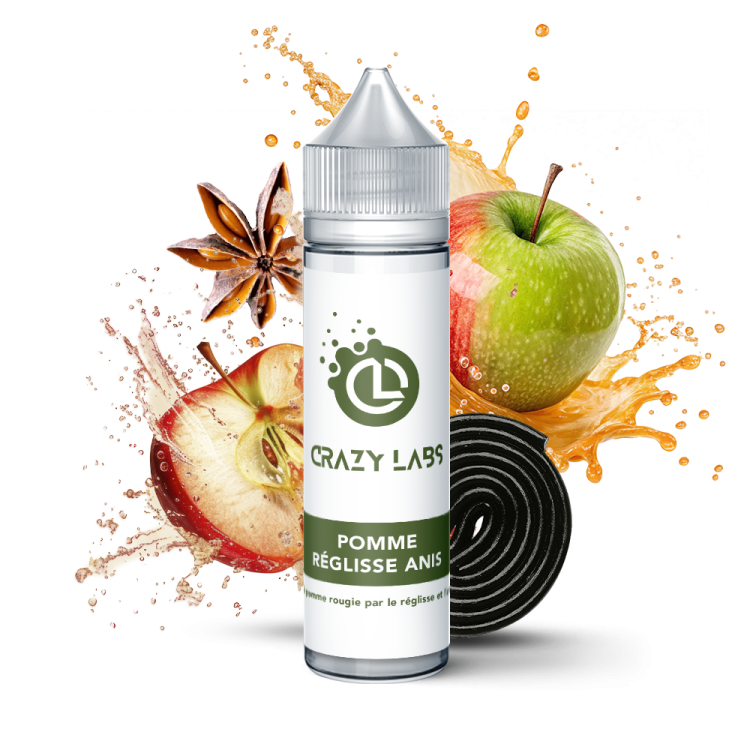 Pomme Réglisse Anis – Crazy Labs 50 ml